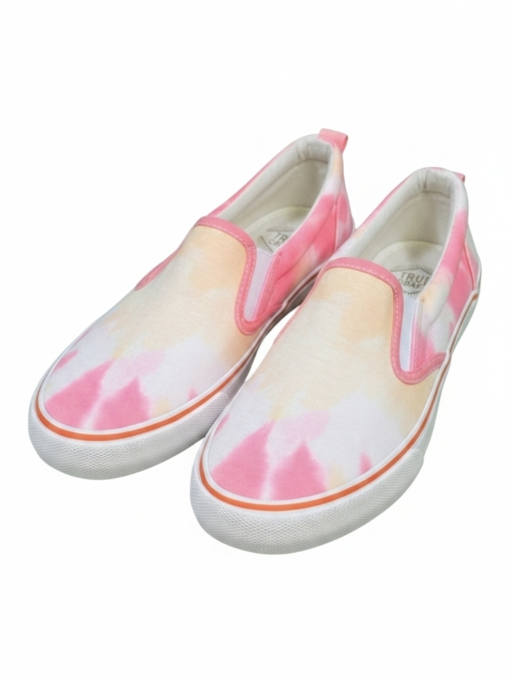 True Craft ' Prize ' Sunsoaked Tie-Dye Canvas Casual Slip-Ins Size 6.5